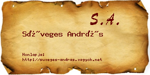 Süveges András névjegykártya